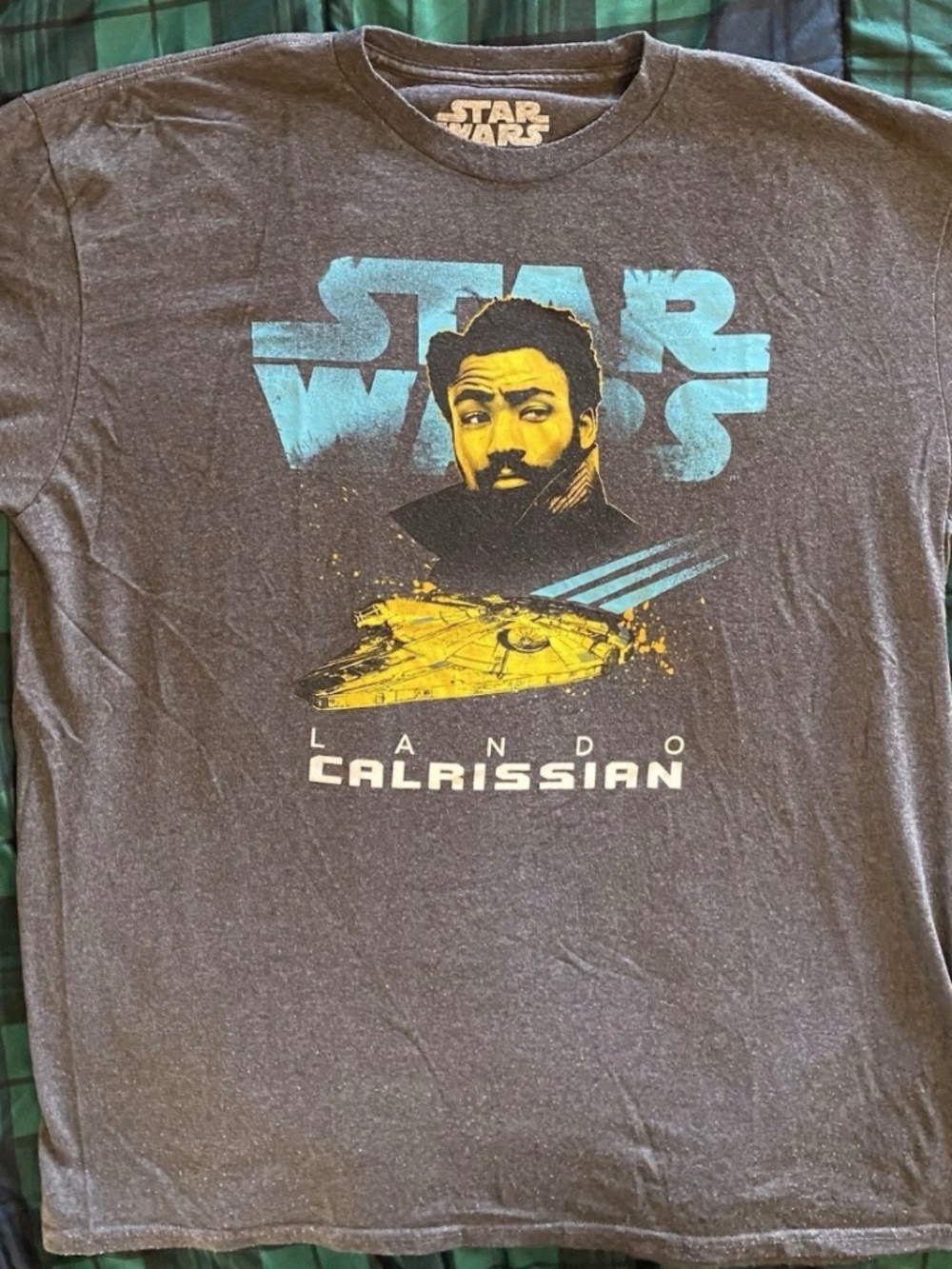 Star Wars Lando T-shirt Mens XL dark gray